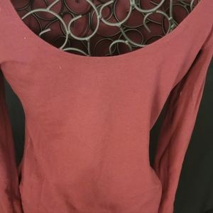 Maroon bodycon dress